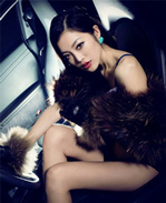 车模冷艳贵妇皮草