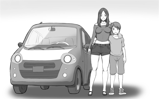 lol本子之なりゆきでムスコとカーセックスした母親の話