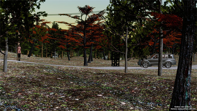 [3D]便器本子之绿帽男的妻子1.露出游戏_马路篇