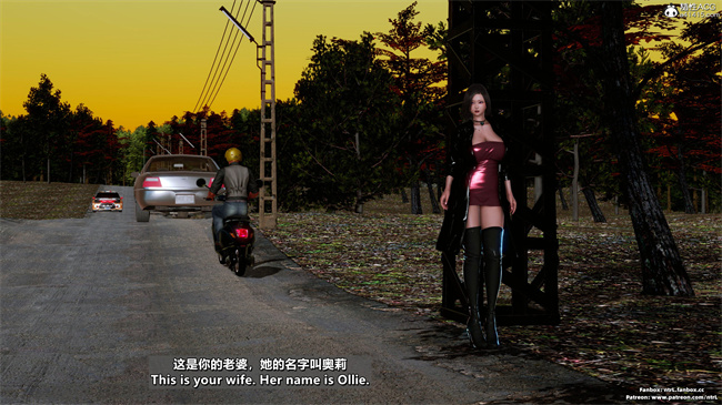 [3D]便器本子之绿帽男的妻子1.露出游戏_马路篇