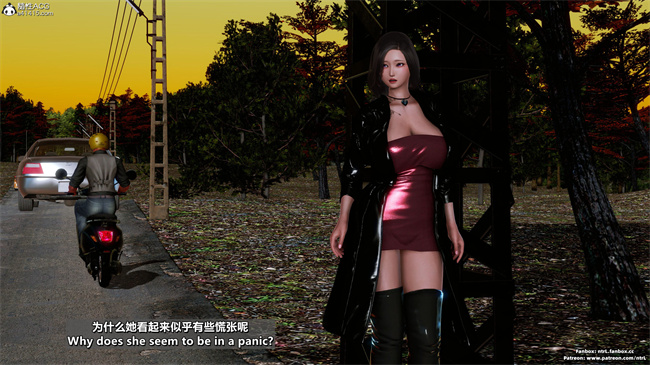 [3D]便器本子之绿帽男的妻子1.露出游戏_马路篇