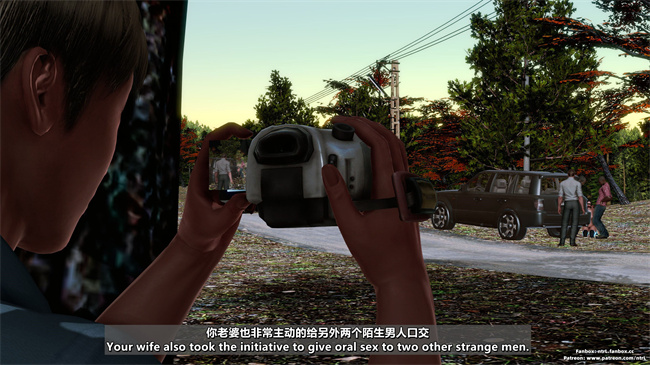 [3D]便器本子之绿帽男的妻子1.露出游戏_马路篇