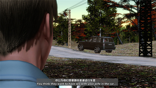 [3D]便器本子之绿帽男的妻子1.露出游戏_马路篇