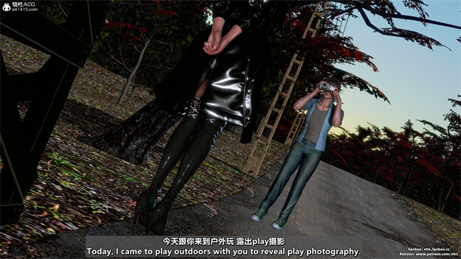 [3D]便器本子之绿帽男的妻子1.露出游戏_马路篇