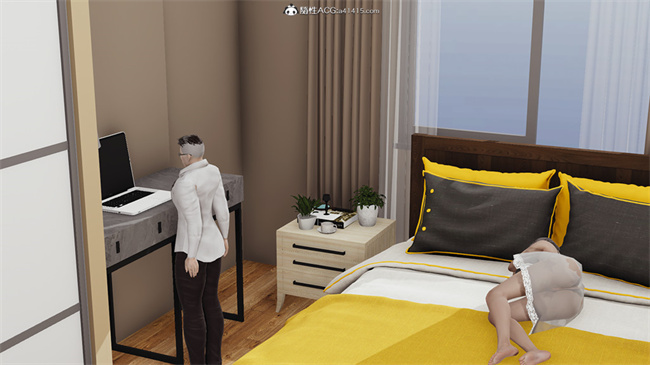 [3D]全彩无遮剧情本子之长腿巨乳俏人妻05-黑客