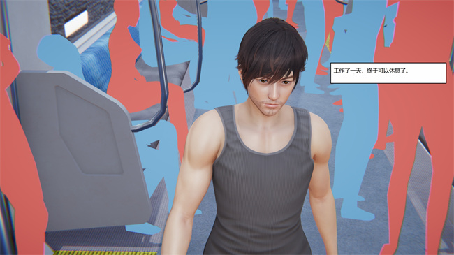 [3D]少女漫画之地铁01