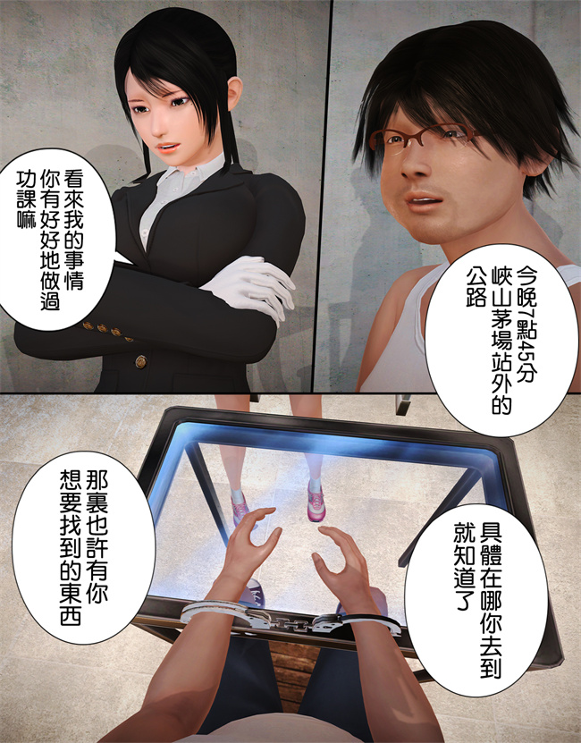 [3D]漫画之被盯上的精英女警01