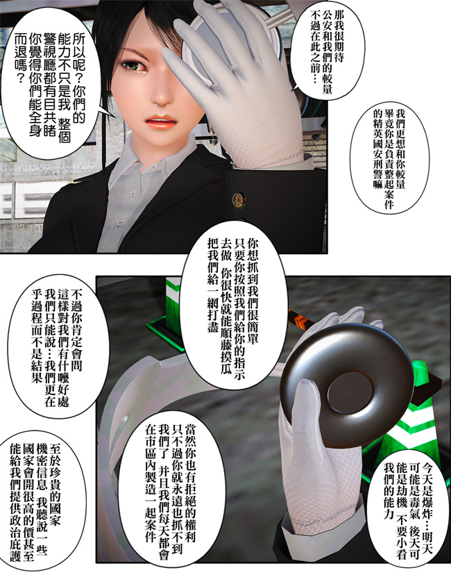 [3D]漫画之被盯上的精英女警01
