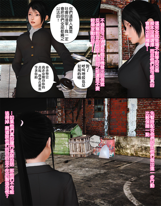 [3D]漫画之被盯上的精英女警01