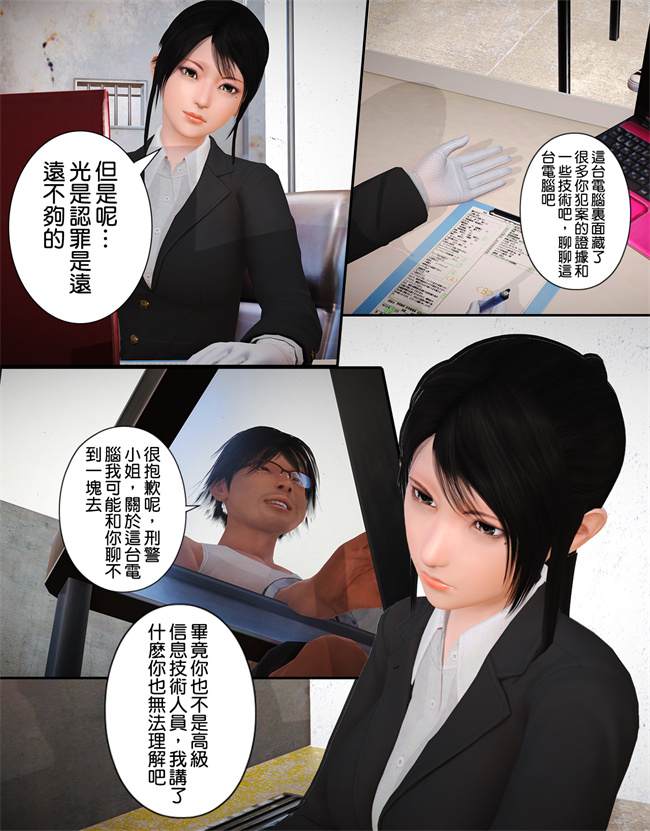 [3D]漫画之被盯上的精英女警01