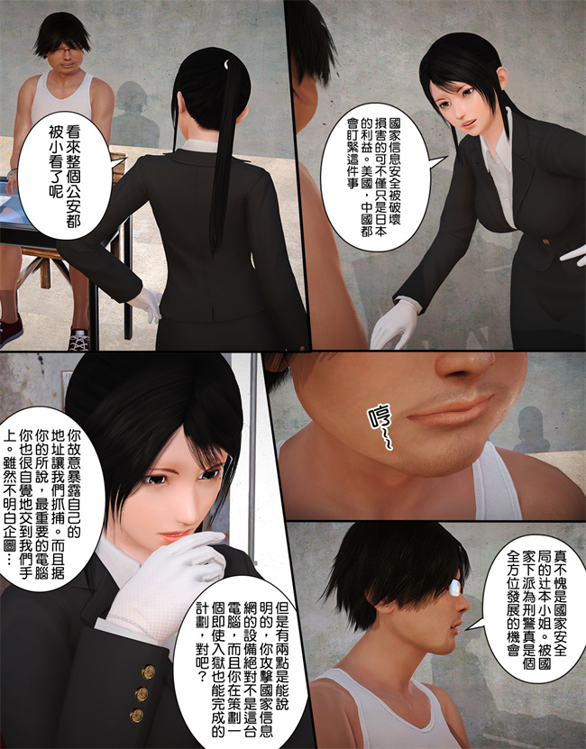 [3D]漫画之被盯上的精英女警01