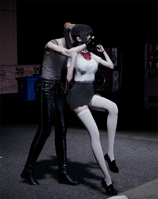 [3D]全彩色工口漫画之绑架监禁03-放学路的劫难