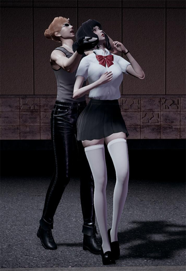 [3D]全彩色工口漫画之绑架监禁03-放学路的劫难