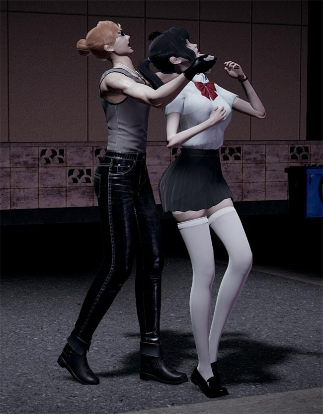 [3D]全彩色工口漫画之绑架监禁03-放学路的劫难