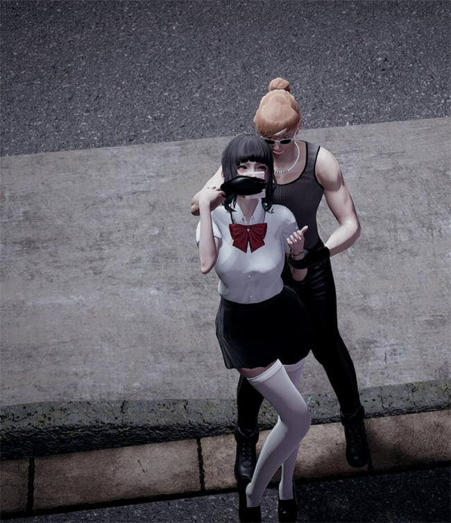 [3D]全彩色工口漫画之绑架监禁03-放学路的劫难