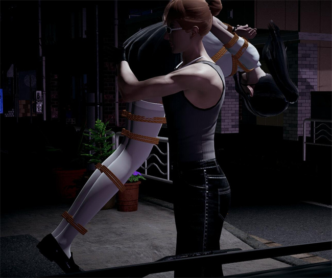 [3D]全彩色工口漫画之绑架监禁03-放学路的劫难