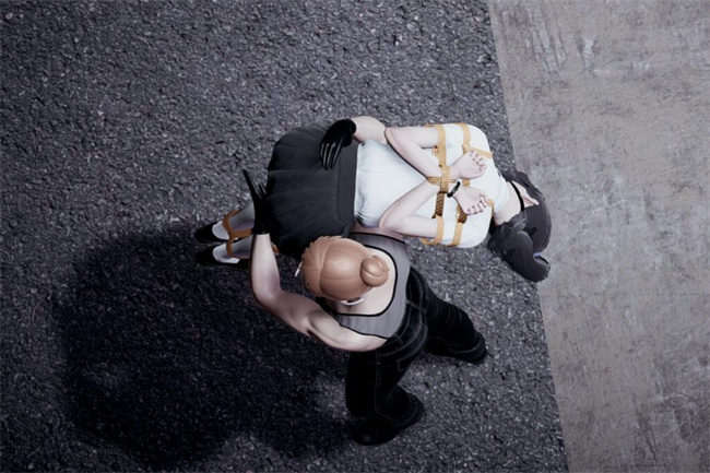 [3D]全彩色工口漫画之绑架监禁03-放学路的劫难