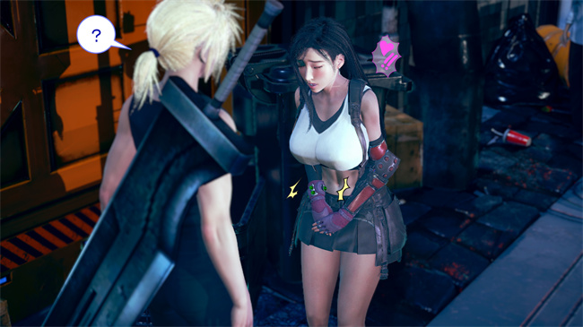 [3D]口工h漫画之蒂法与成长型触手相处的一周6