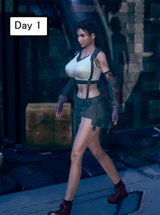 [3D]口工h漫画之蒂法与成长型触手相处的一周6