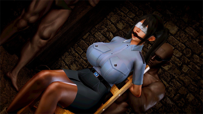[3D]重口味少女本子之新人巨乳女警被捕3话