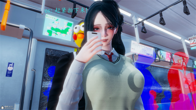 [3D]少女便器本子之电车之狼01-水星篇话