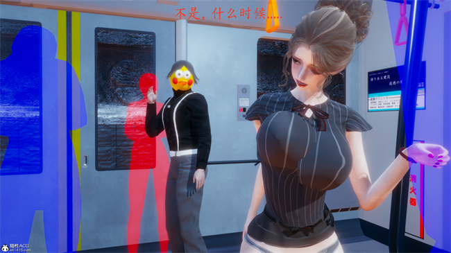 少女[3D]触手本子之电车之狼03-火星篇