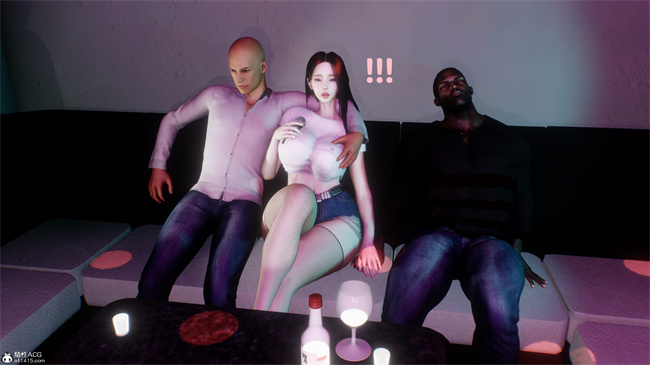 [3D]触手漫画之留学女友成了媚黑母狗3話