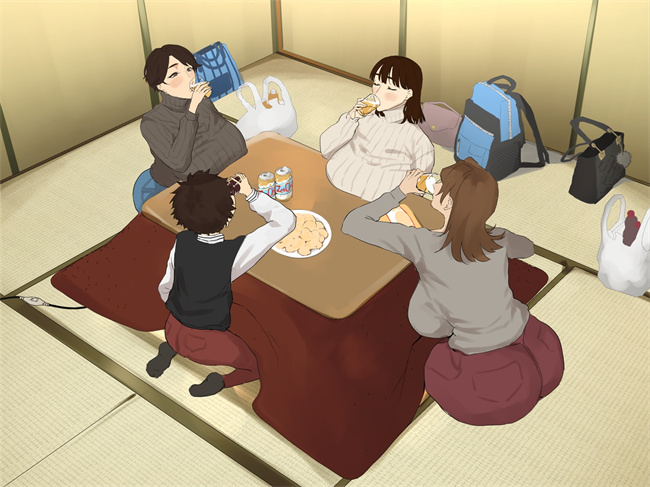 全彩本子之[摩伊那市(絵子るび)]年越し 親戚の叔母ちゃん達との一夜第1话