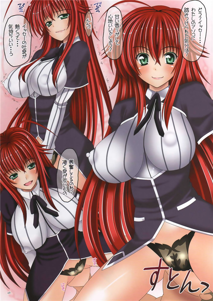 动漫本子之莉雅丝全彩h本子(C82)Scarlet princess 「リアス大好き