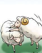 邪恶漫画羊的行为
