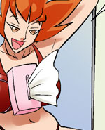 邪恶漫画纸巾女