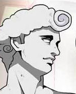 新鲜的芒果：雕像