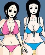 高跟鞋：海边偷拍