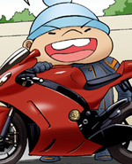 邪恶漫画摩托车幻