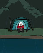 色系军团晚上钓鱼