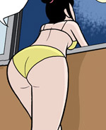 卡列漫画对月亮祈