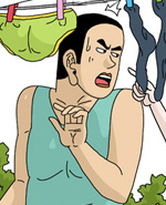 卡列漫画内衣小偷